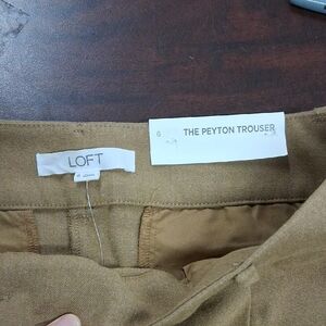 LOFT Camel Peyton Trousers